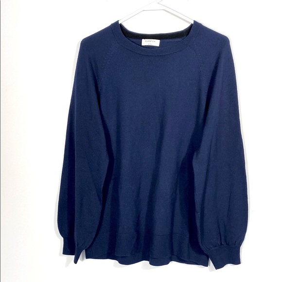 Babaton women’s Navy Sweater 100% merino wool size large - Picture 1 of 11